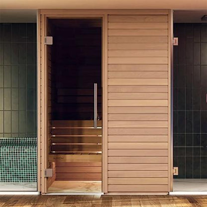 Auroom Cala Wood Indoor Traditional Sauna In Bathroom