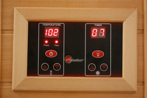 Maxxus 3 Person Low EMF FAR Infrared Canadian Red Cedar Sauna MX-K306-01 CED Digital Control