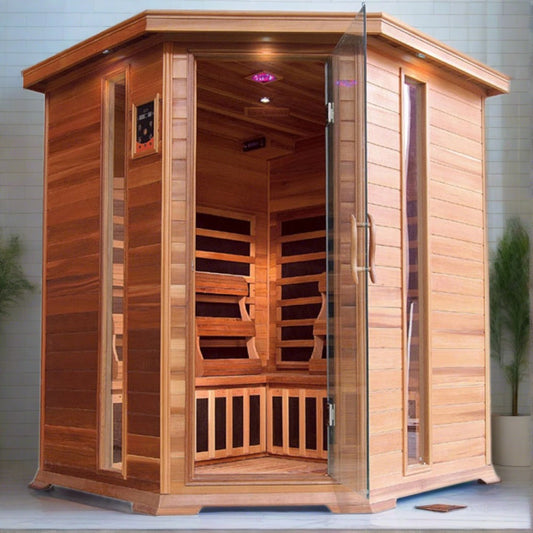 SunRay Saunas Bristol Bay 4-Person Infrared Sauna HL400KC