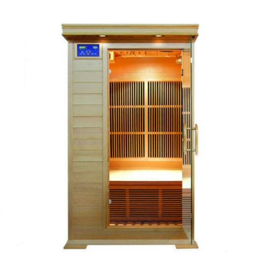 SunRay Saunas HL100K2 Barrett 1 Person FAR Infrared Sauna